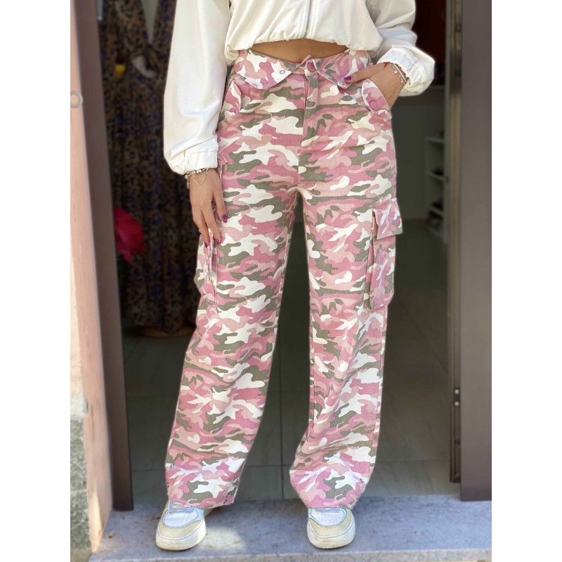 Pantaloni Militari Rosa