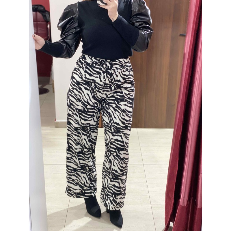 Pantaloni Animalier Black