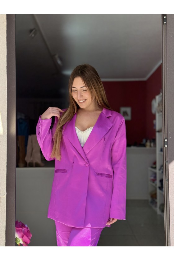 Tailleur Raso Magenta