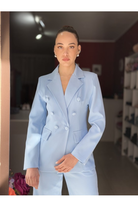 Tailleur Doppiopetto Azzurro